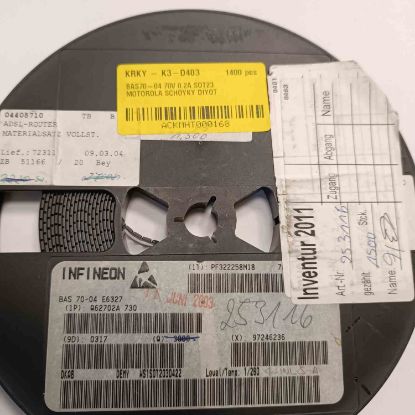 Picture of BAS70-04 70V 0.2A SOT23 DIODE