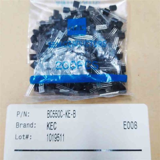 Picture of BC550C TO-92 TRANSISTOR