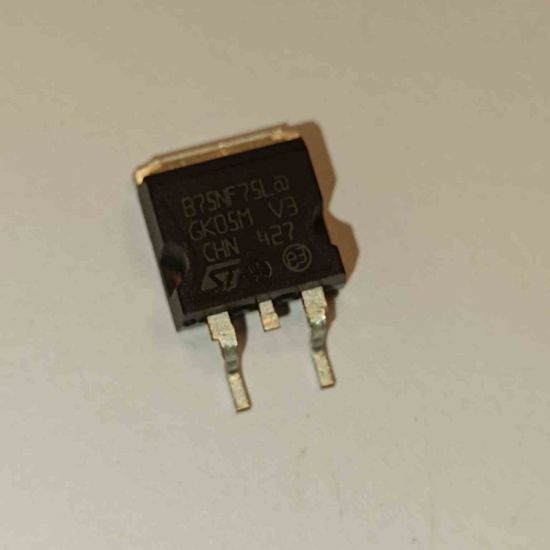 Picture of B75NF75L 80A 75V TO263 TRANSISTOR