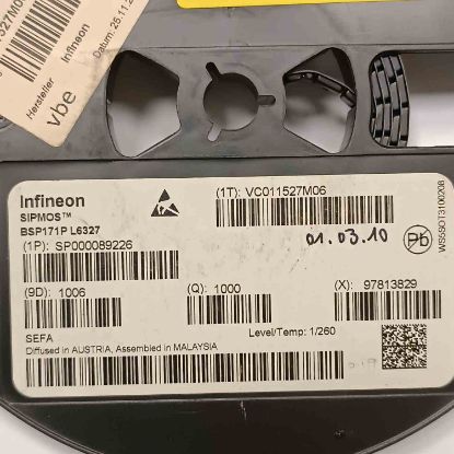 Picture of BSP171P  SOT223 TRANSISTOR