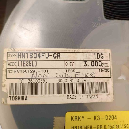 Picture of HN1B04FV-GR 0.15A 50V SC107C TRANSISTOR