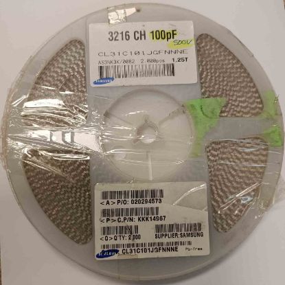 Picture of CL31C101JGFNNNE 100PF 500V 1206 CAPACITOR