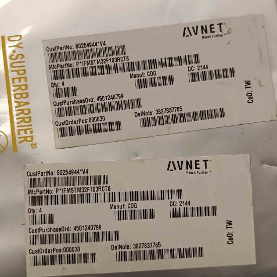 Picture of STM32F103RCT6 IC