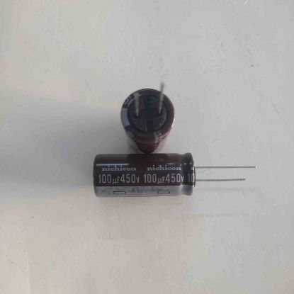 Picture of UPT2W101MHD  100UF 450V 17x40 mm CAPACITOR