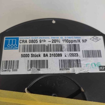 Picture of CRA0805 91K-20%  91K 805