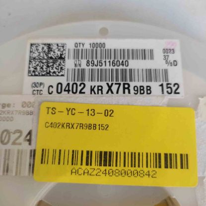 Picture of C402KRX7R9BB152  50V 1500pF X7R 0402 10%