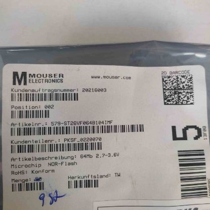 Picture of SST26VF064BT-104V  IC