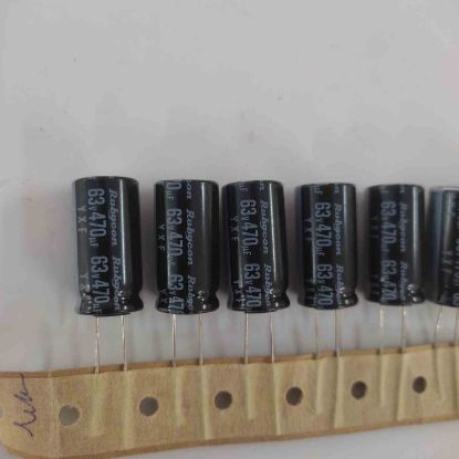 Picture of 470uF 63V  CAPACITOR