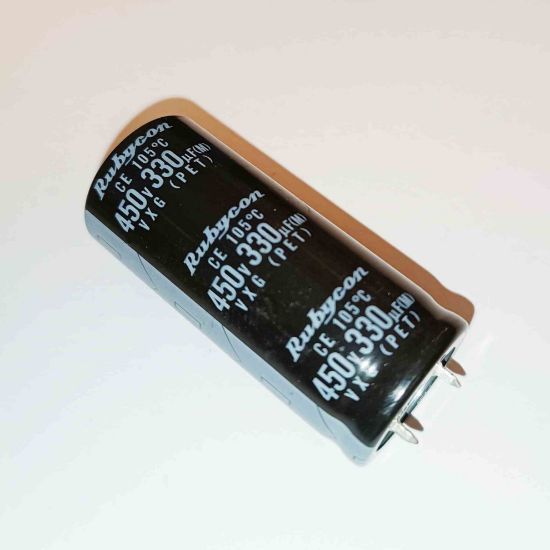 Picture of 330UF 450V ELKO 25x55 mm 105 SNAP  CAPACITOR