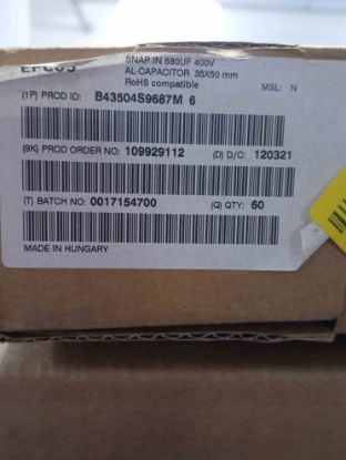 Picture of B43504-S9687-M6 680MF 400V