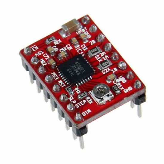 Picture of a4988-step-motor-sürücü-kartı-kırmızı-pcb