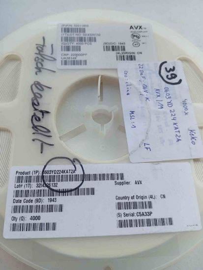 Picture of 0603yd224kat2a-220000pf-16v-603-x5r-capacitor