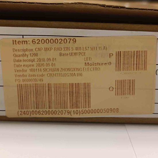 Picture of cb24333j2g30a100-33nf-400v-5mm-capacitor