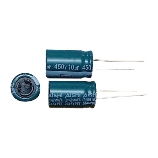 Picture of cd11ges-b4510zfw20lwlfl20zb-10uf-450v-130-capacitor
