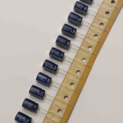 Picture of rz-r1e33mmf12tblfk75c-330uf-25v-8x12mm-105-capacitor