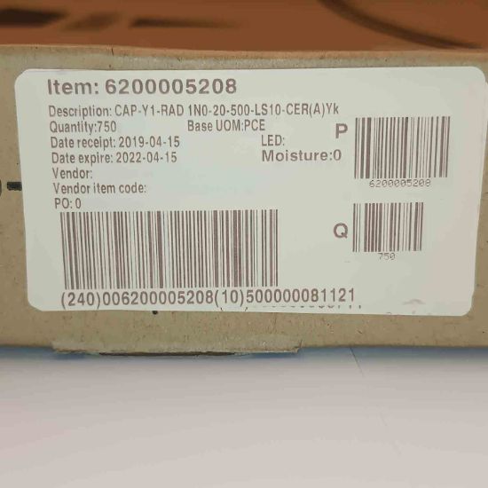 Picture of vy1102m31y5uc6uv0-1000pf-760vac-10mm-capacitor