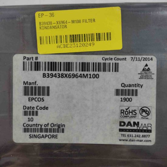 Picture of b39438-x6964-m100-filter