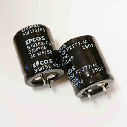 Picture of b43252f2277m-270uf-250v-25x32mm-105-capacitor
