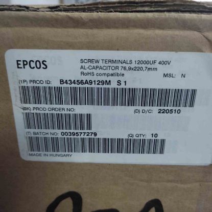 Picture of b43456a9129m-12000uf-400v-76x220mm-capacitor