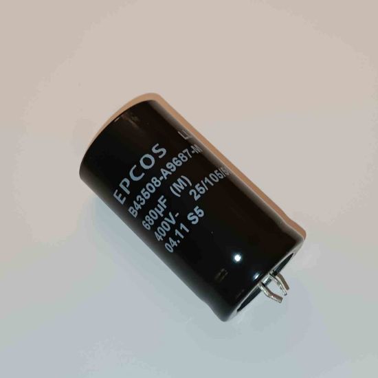 Picture of b43508a9687m-680uf-400v-30x57mm-3pİn-capacitor