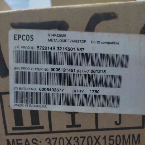 Picture of b72214s321k501v57-varistor