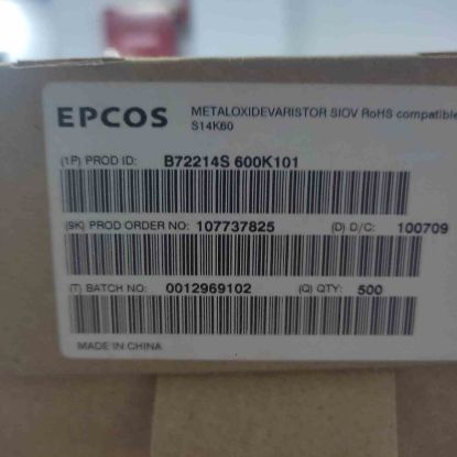 Picture of b72214s600k101-varistor