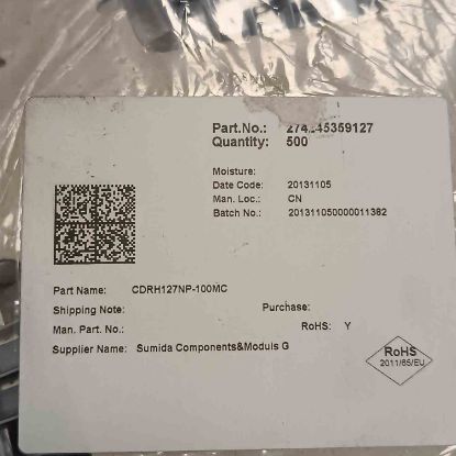 Picture of cdrh127np-100mc-10uh-54a-12x12x8-inductor