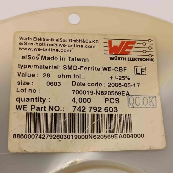 Picture of 742792603-100mhz-4a-603-inductor