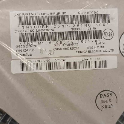 Picture of cdrh125np-2r1nc-2r1-7a-123x123x6-inductor