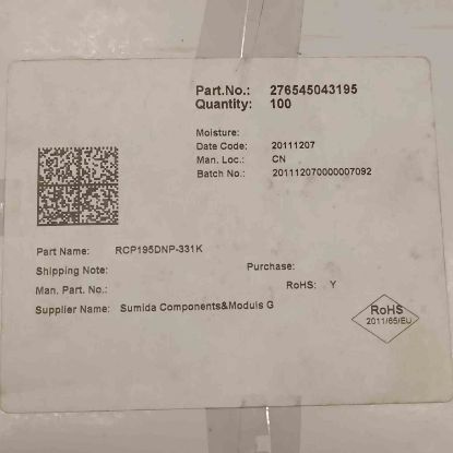 Picture of rcp195dnp-331k-330uh-054a-105x95-inductor