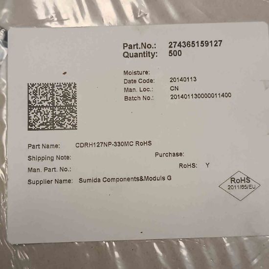 Picture of cdrh127np-330mc-33uh-3a-123x123x8-inductor