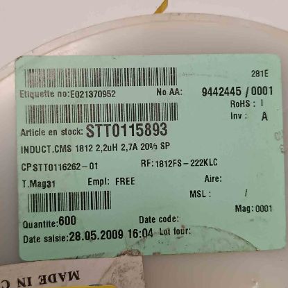 Picture of 1812fs-222klc-22uh-27a-inductor