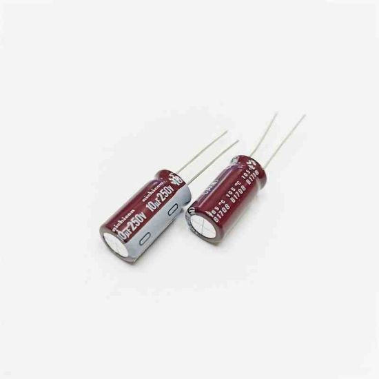 Picture of 10mf-250v-10x20-105-capacitor