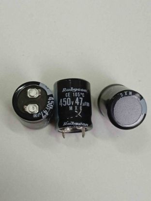 Picture of 47M-KAJ-SN 47UF 450V 20X25mm CAPACITOR