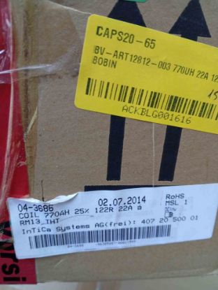 Picture of BV-ART12812-003 770UH 22A 122R INDUCTOR