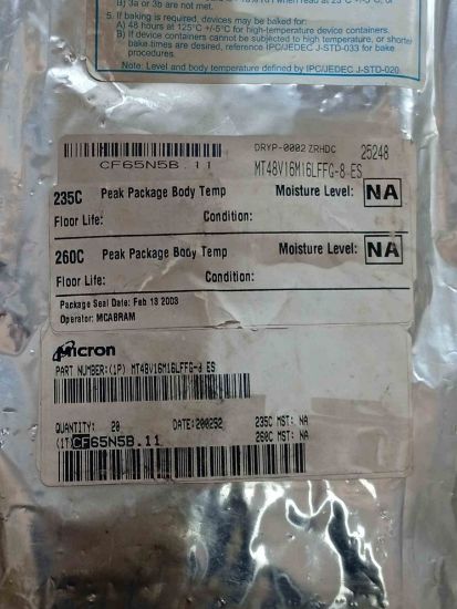 Picture of mt48v16m16lffg-8es-ic