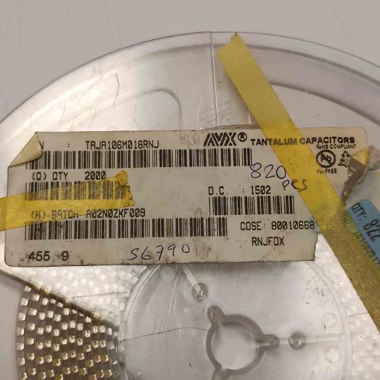 Picture of taja106m016rnj-10uf-16v-1206-capacitor