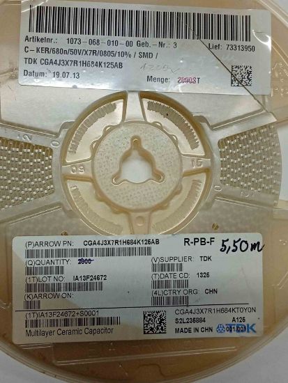 Picture of cga4j3x7r1h684k125ab-0805-50v-068uf-x7r-10