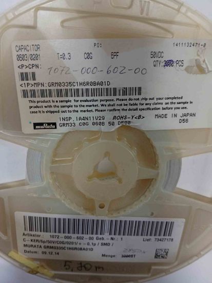 Picture of grm0335c1h6r0ba01d-6pf-50v-0201