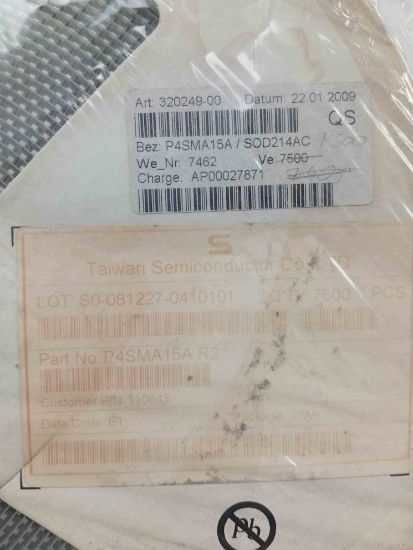 Picture of p4sma15ar2-15v-400w-sma-diode