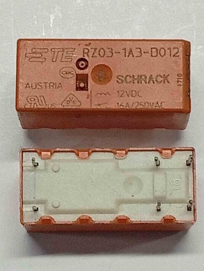 Picture of rz03-1a3-d012-12v-16a-1no-6pin-schrack-güç-röle