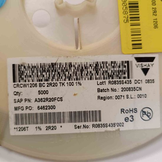 Picture of crcw1206bc2r20tk100-2r2-1206-resistor