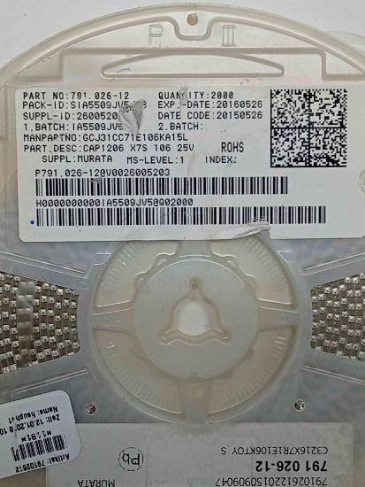 Picture of GCJ31CC71E106KA15